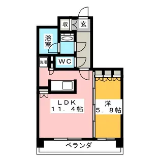 BLESS上池袋【2階】の間取り