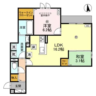 大阪府大阪市城東区永田4【アパート】の間取り