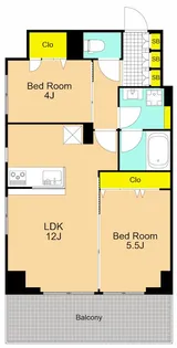 Iris南大井【4階】の間取り