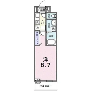 フォレスト佐貫【2階】の間取り