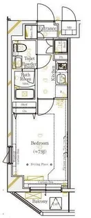 東京都新宿区西新宿4【マンション】の間取り