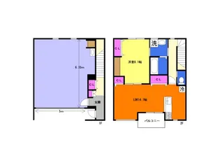 神奈川県厚木市旭町4【一戸建】の間取り