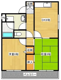ハイグレード志紀【4階】の間取り