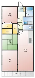 ドミールK【2階】の間取り