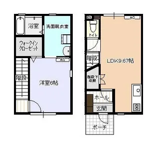 富山県富山市下冨居【一戸建】の間取り