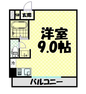 1Rの間取り画像