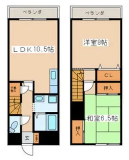 千葉県船橋市本中山5【マンション】の間取り