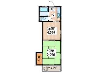 第一エノモトハイツNO1【2階】の間取り