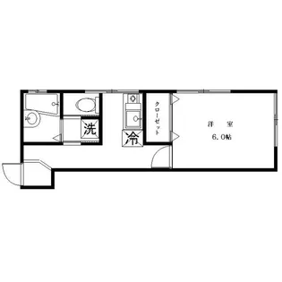 須藤コーポ【2階】の間取り