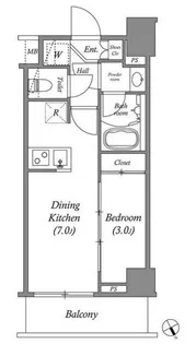 ARKMARK水天宮前II【2階】の間取り