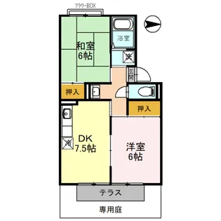 パルコート林I【2階】の間取り
