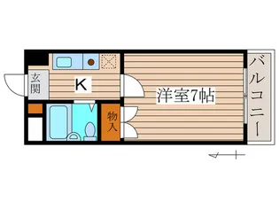 リバ-サイド成栄北【4階】の間取り