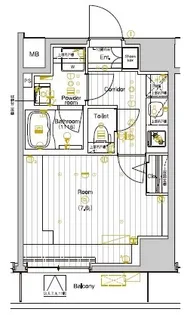 PREMIUM CUBE 両国DEUX【5階】の間取り
