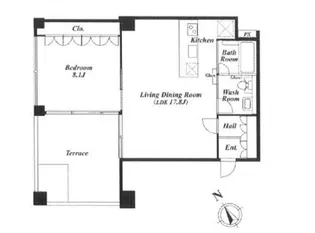 東京都港区南麻布5【マンション】の間取り