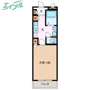 ローマンヒルズ太陽【3階】の間取り