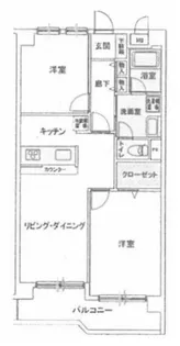グリセーヌ新川崎【2階】の間取り