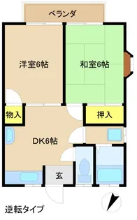 プラザコーポ【2階】の間取り