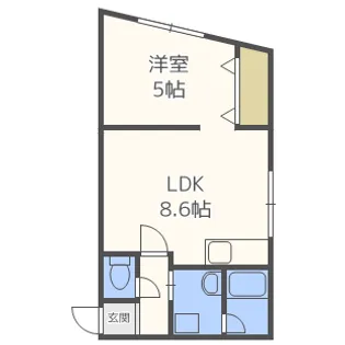ルーセントヒル山の手【3階】の間取り
