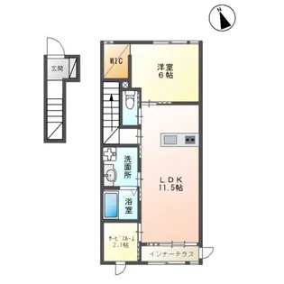 リノ・レア【2階】の間取り