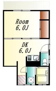 広島県広島市南区西蟹屋2【アパート】の間取り