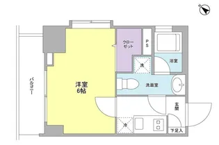 リバーレ月島【3階】の間取り