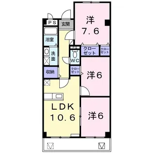 アルカンシエル【2階】の間取り
