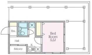 エスポワール砂土原【4階】の間取り