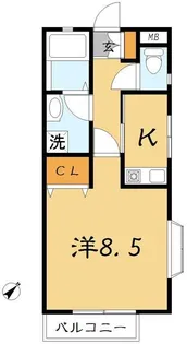 コーポネイティス【1階】の間取り