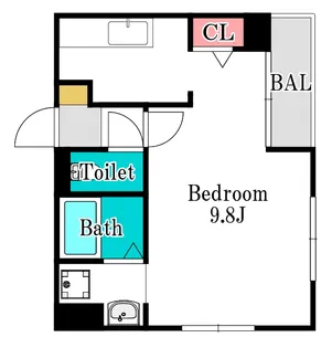 エディフィシオ横内【7階】の間取り