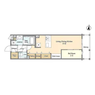 東京都世田谷区北沢1【マンション】の間取り