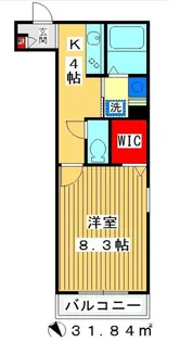 ヴィルクレールIV【4階】の間取り
