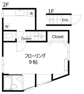 新兵衛ハイツ【2階】の間取り