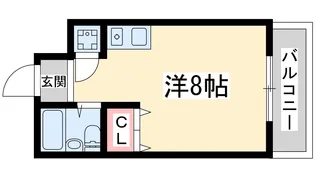 東明マンション江坂【6階】の間取り