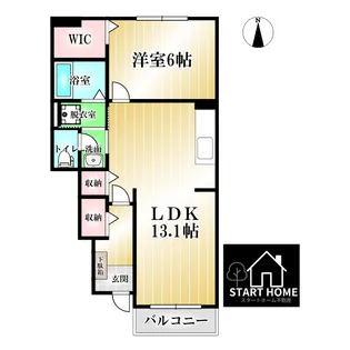 アンジュボヌール【1階】の間取り