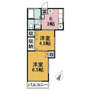 タウンズ・フェルト【2階】の間取り