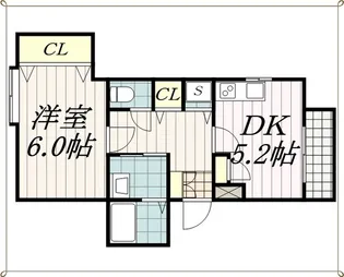 アンビシャス千葉城前【2階】の間取り