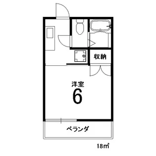 瀬戸畑ハイツ【1階】の間取り