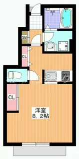 フェリーチェ中野【1階】の間取り