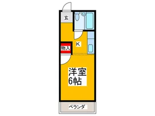 ハイツタキダニI【3階】の間取り