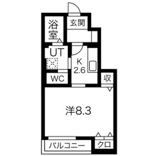 ルミナス六十人町【1階】の間取り