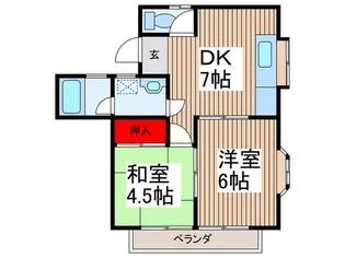 グリ-ンメゾン【2階】の間取り