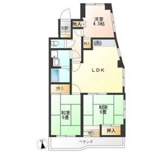 大曽ハイツ【3階】の間取り