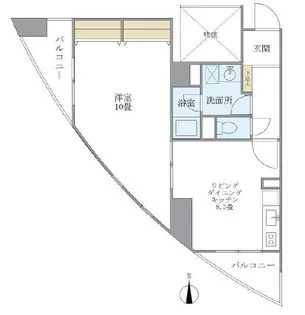 サンハイツ浅草【2階】の間取り