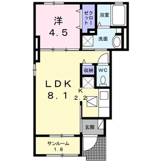 ハーモニー【1階】の間取り