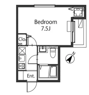 クラーロ三軒茶屋【2階】の間取り