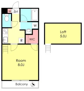 エトワール府中【2階】の間取り