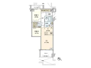 世田谷喜多見ザ・テラス【1階】の間取り