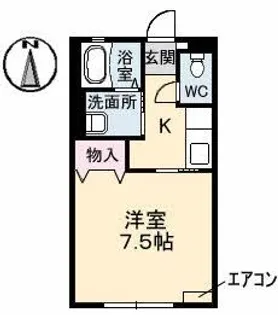 桜ハイツ【2階】の間取り