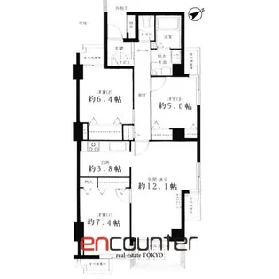 オーロヴェルデ田園調布【2階】の間取り