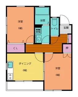 パレスモモセB【1階】の間取り